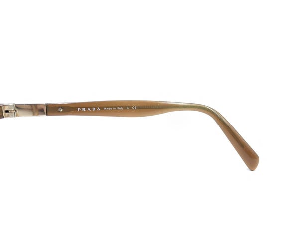 Prada Translucent Brown Rectangle Eyeglasses Fram… - image 9