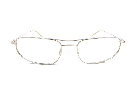 Oliver Peoples Delta Gold Rectangle Eyeglasses Fr… - image 6