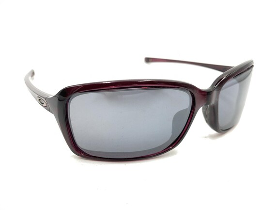 Oakley Translucent Purple Rectangle Wrap Sunglass… - image 1