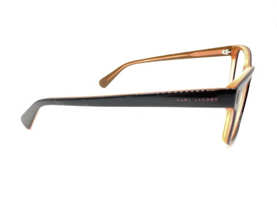 Marc Jacobs Polished Black Orange Eyeglasses Fram… - image 4