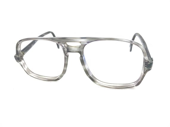 Liberty Vintage Translucent Gray Square Eyeglasse… - image 8