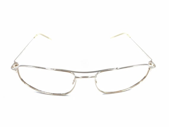 Oliver Peoples Delta Gold Rectangle Eyeglasses Fr… - image 2