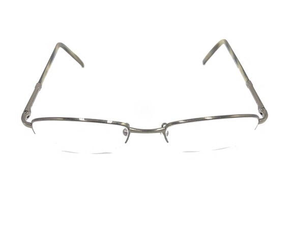 Gucci GG 2694/Y 9B9 Gunmetal Gray Half Rim Eyeglasses Frames 51-19