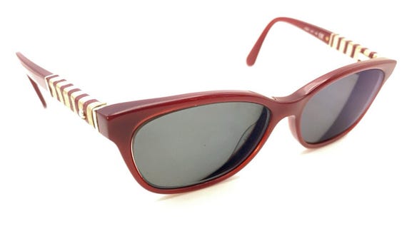 Kate Spade Diana LHF Red Gold Rectangle Eyeglasses Frames 140 Designer Women