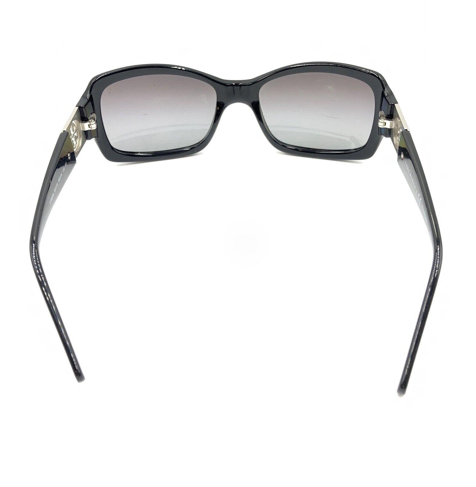 Tory Burch TY9028 Black Sunglasses with Grey Lenses Silver TB Logo Tory Burch TY9028 501/T3 Black Silver Sunglasses Gray Lens  main image 2