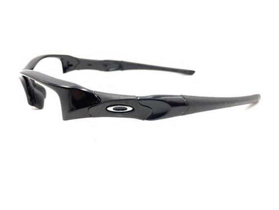 Oakley Flak Black Half Rim Wrap Sunglasses Frames… - image 7