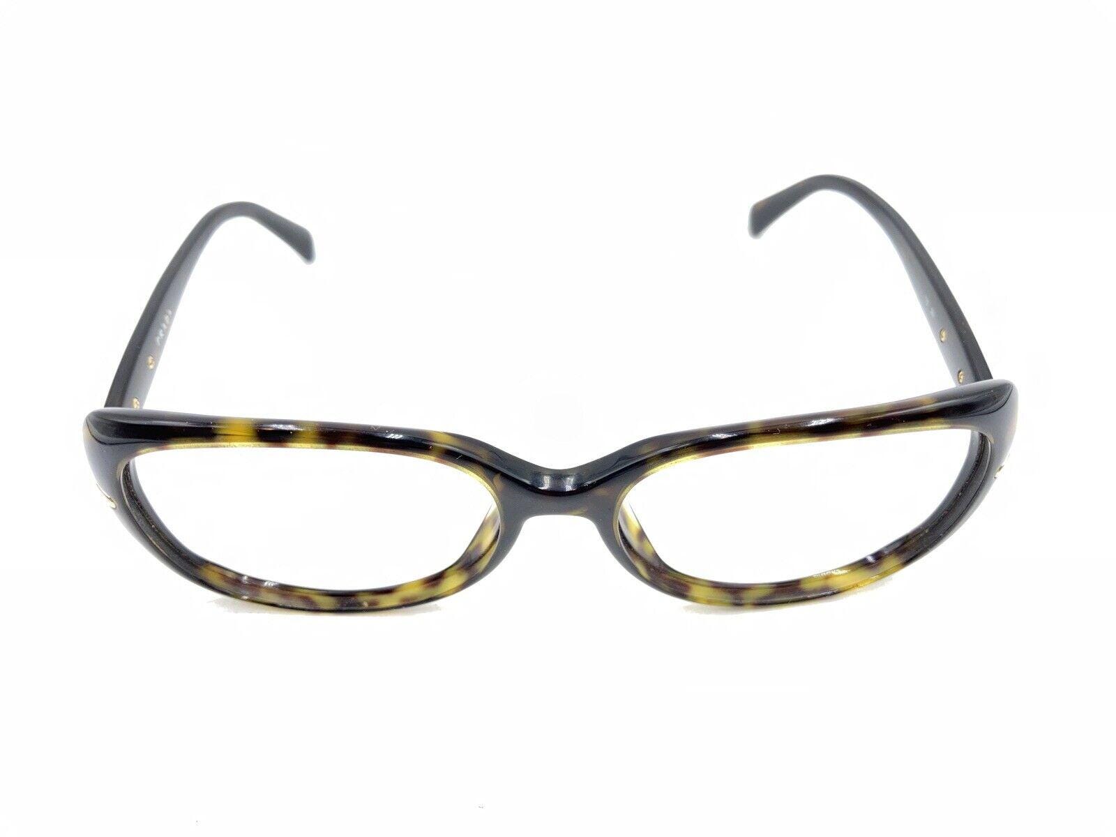 Prada SPR Tortoise Brown Square Sunglasses Frames 130 Italy