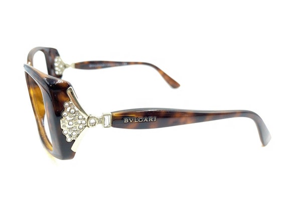 Bvlgari 8099-B 967/13 Tortoise Brown Gold Sunglas… - image 7