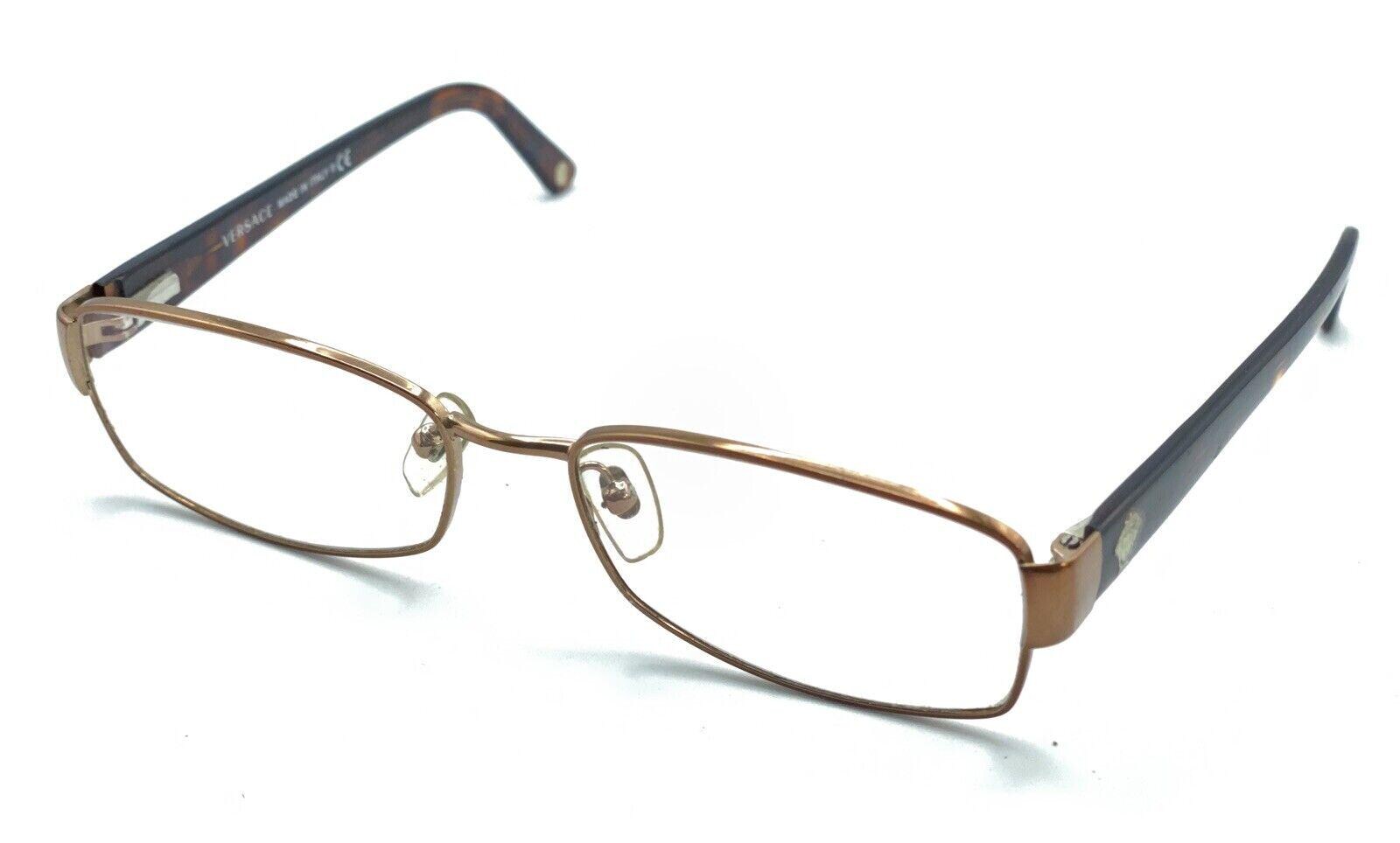 NWT Versace Brown Metal Rectangular Eyeglasses Italy Mod.1177 1045 52 16 135 Versace MOD.1177 1045 Brown Rectangle Eyeglasses Frames 52  main image 3