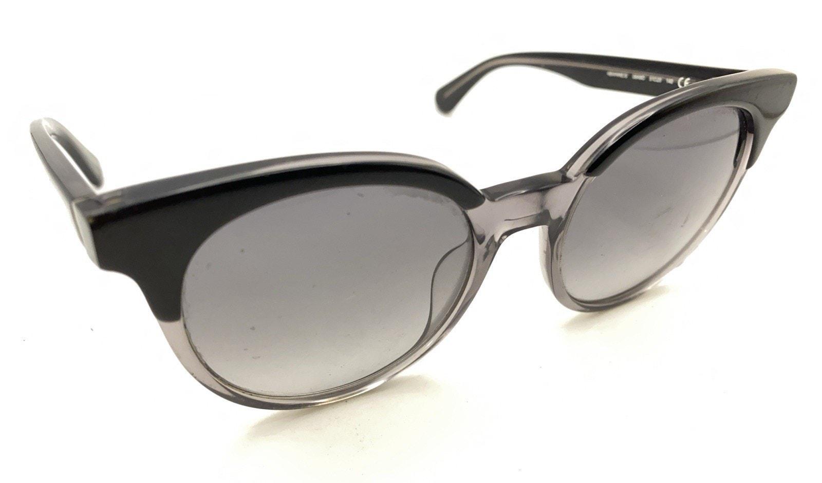 Kate Spade Abianne 08A9O Black Clear Cat Eye Sunglasses Gray 