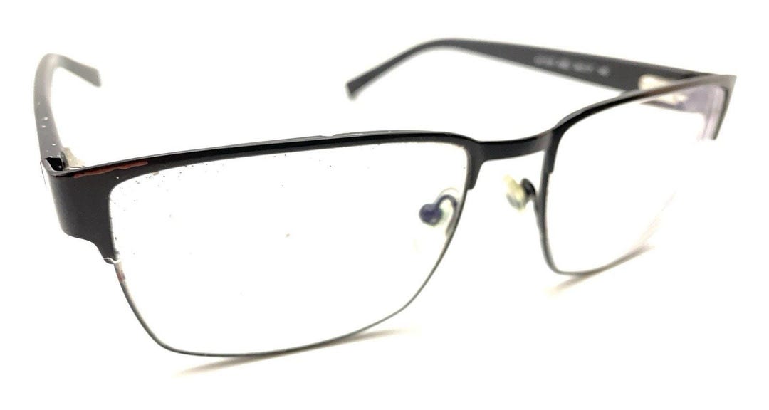 Armani Exchange AX 1019 6063 Black Rectangle Eyeglasses Frames 54-17 ...