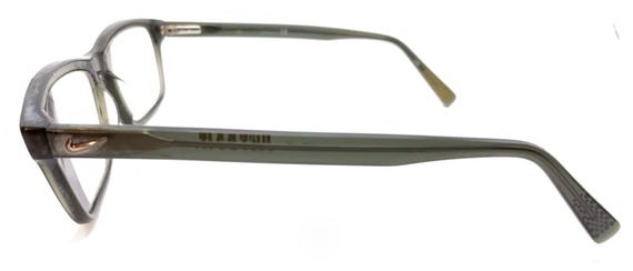 Nike Translucent Black Rectangle Eyeglasses Frame… - image 7