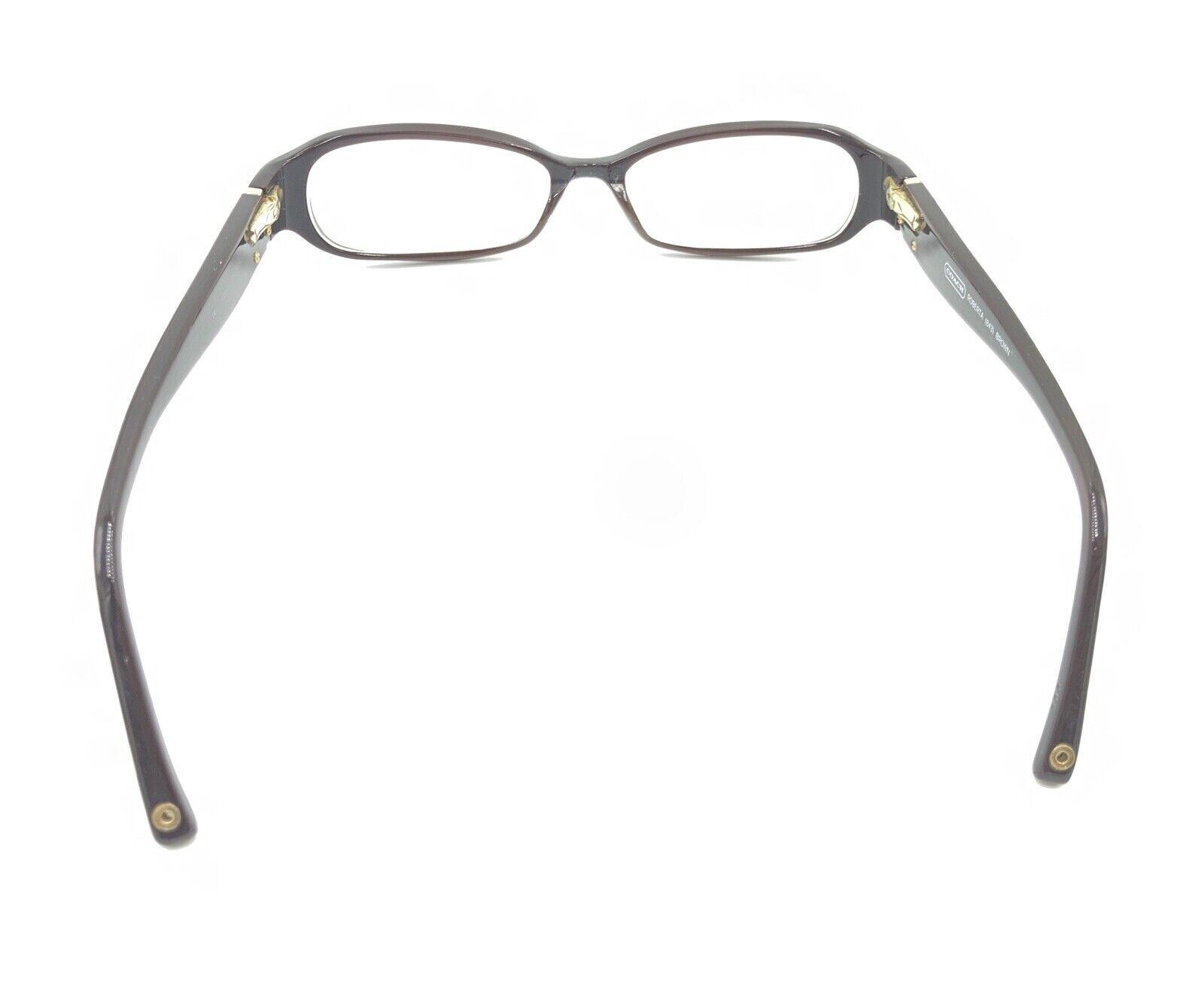 Coach Roberta 843 Brown Oval Rectangular Eyeglasses Frames 