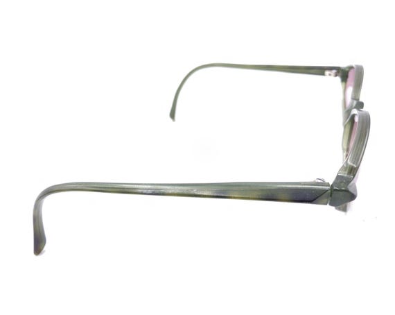 Face A Face Translucent Green Oval Eyeglasses Fra… - image 4