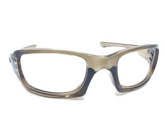 Oakley Five Translucent Brown Wrap Sunglasses Frames 135 USA Designer Men Women