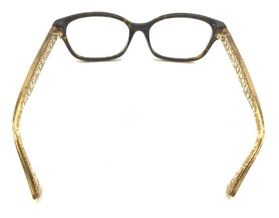 Coach Tan Brown Rectangular Eyeglasses Frames Des… - image 6
