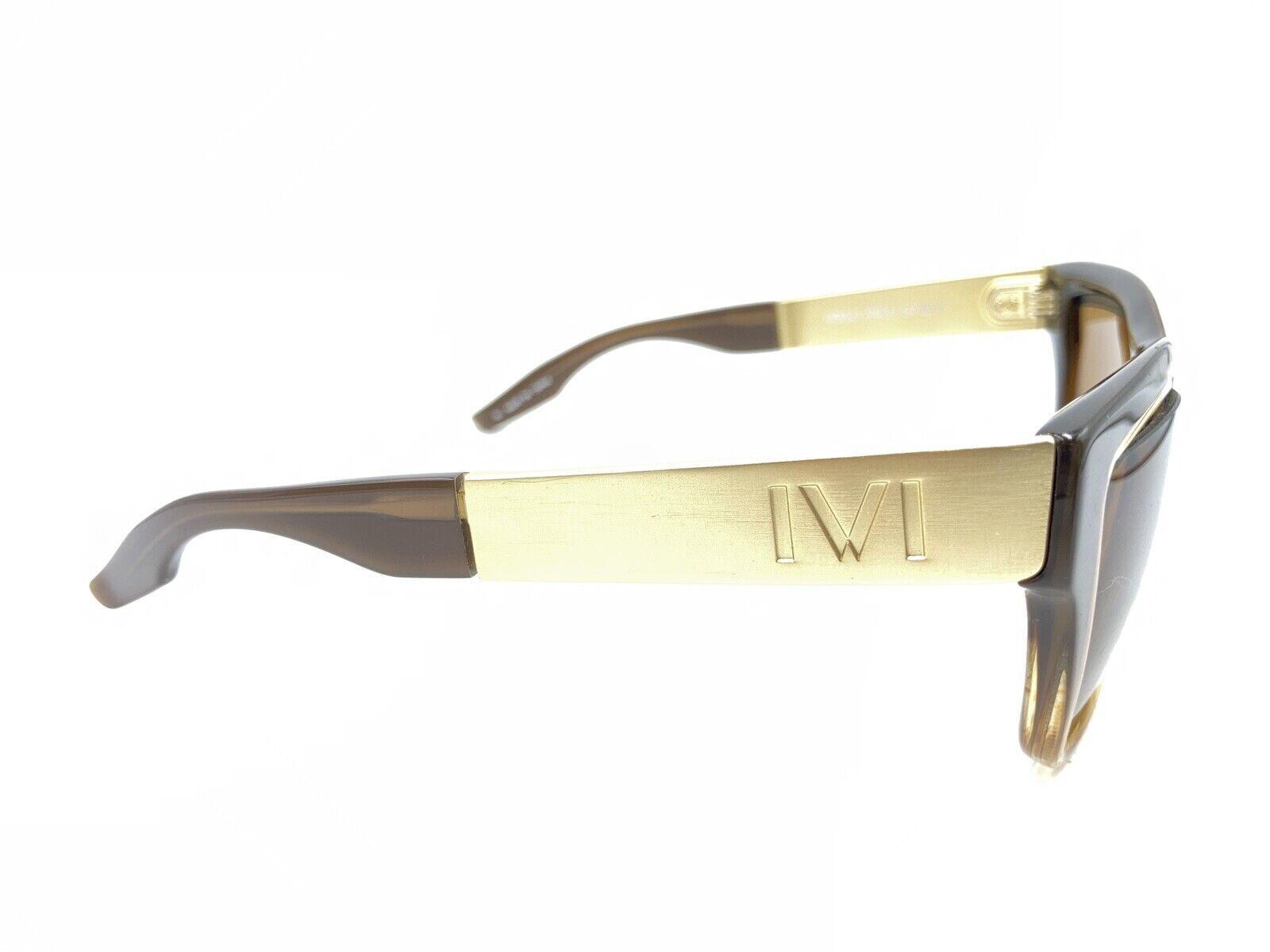 IVI Dusky 03041-903 Brown Clear Gold Sunglasses Brown Lens 