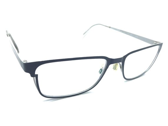 Cole Haan CH4026 400 Navy Gray Clear Eyeglasses Frames 53-17  display picture 2