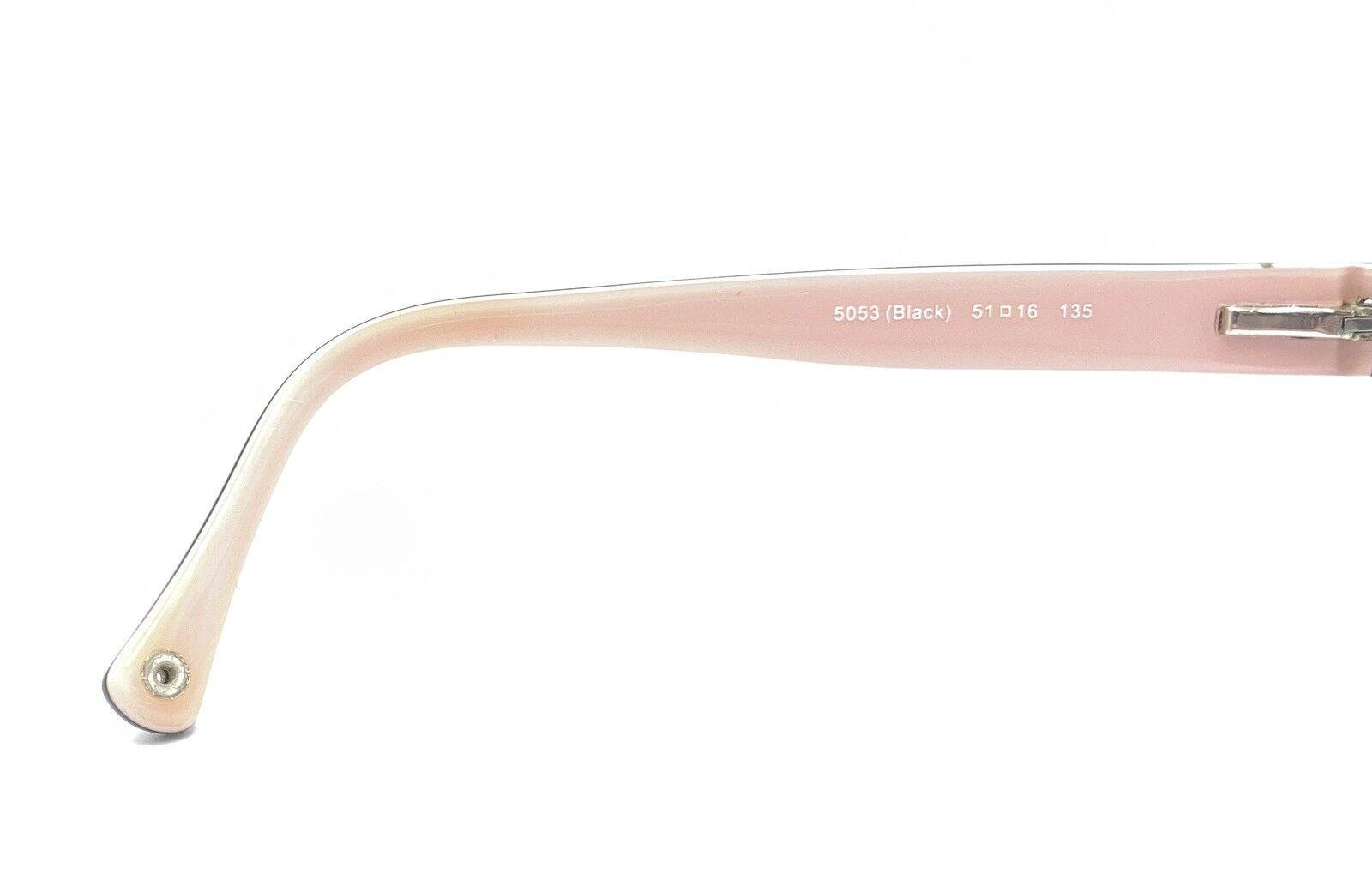 Coach HC6002 Celilia 5053 Small Black Pink Rectangle Eyeglasses 49-16 135 New Coach Black Pink Interior Oval Frame Eyeglasses HC6002  main image 3
