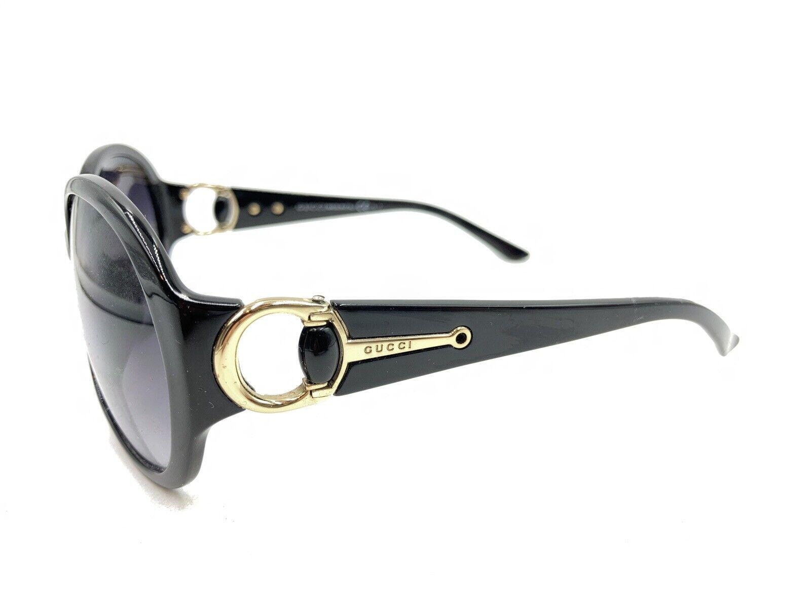 GUCCIサングラス3113 Gucci GG 3113/F/S D28JJ Black Gold Oversize Sunglasses Gray