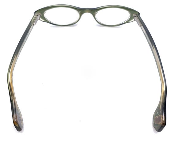 Baba-Loo F3 Vintage Green Cat Eye Eyeglasses Frames 42-18 125 Youth Girls View 6