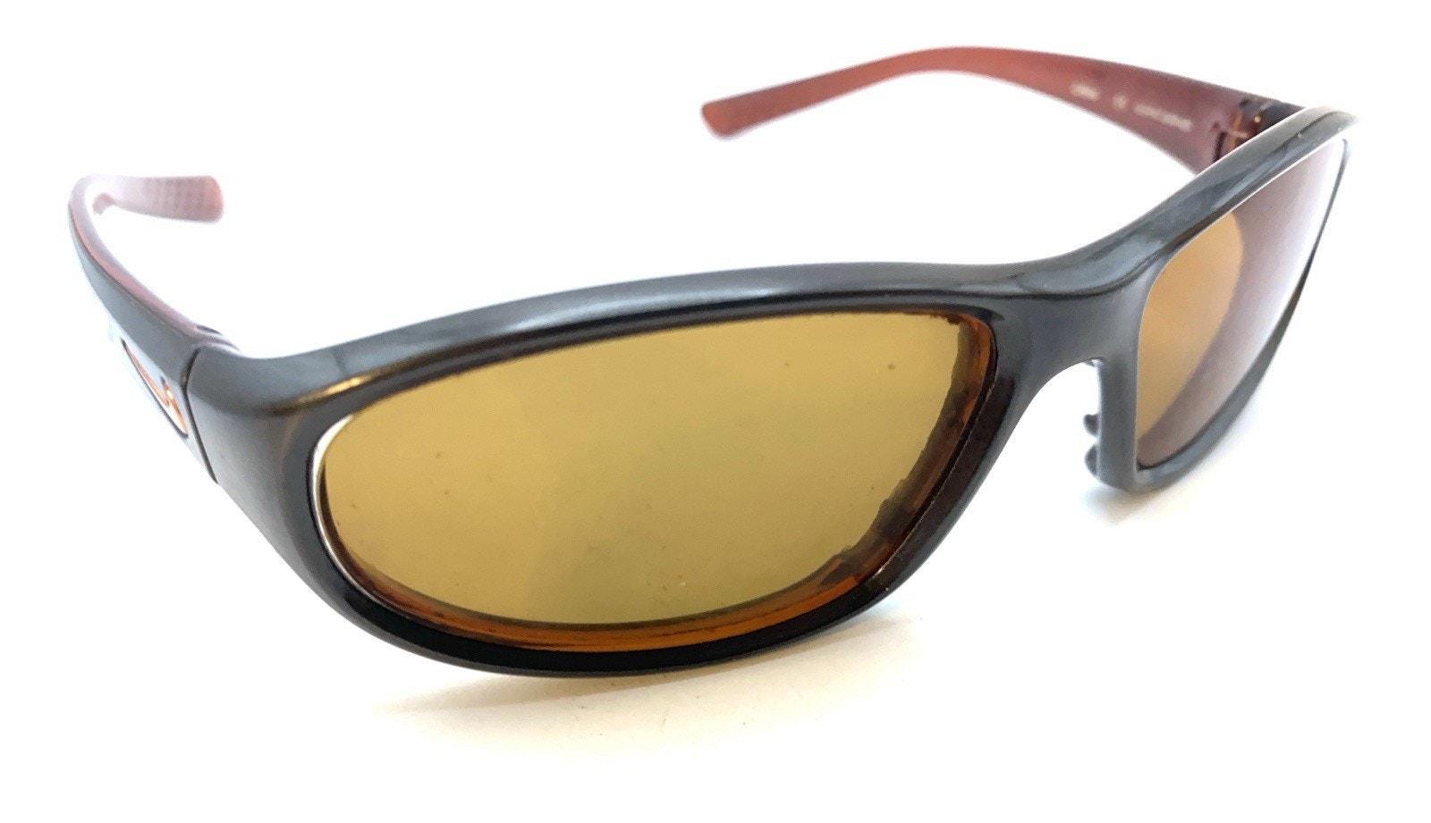 Nike Debut EV0573 801 Gray Red Oval Sunglasses Frames Sports Men 