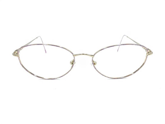 Safilo Elasta 4711 Y79 Gold Metal Oval Eyeglasses… - image 6