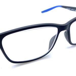 Nike 7118 008 Black Blue Square Eyeglasses Frames 55-14 140  display picture 3