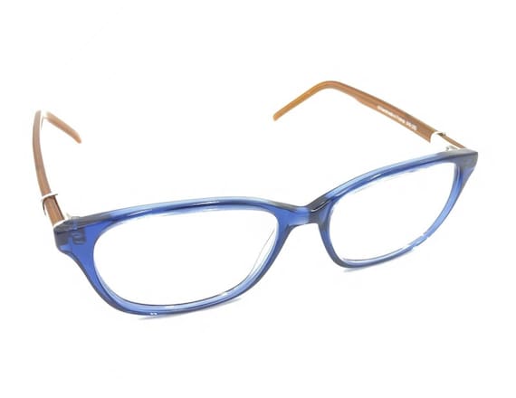 Robert Marc 848 282 Translucent Blue Brown Square… - image 1