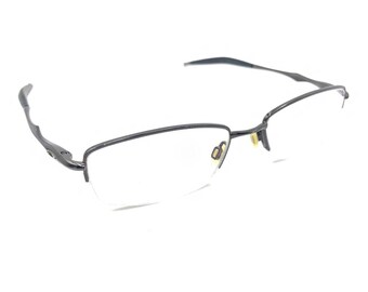 Oakley Sculpt Dark Brown Metal Half Rim Eyeglasses Frames 53-18 Sports Men Women