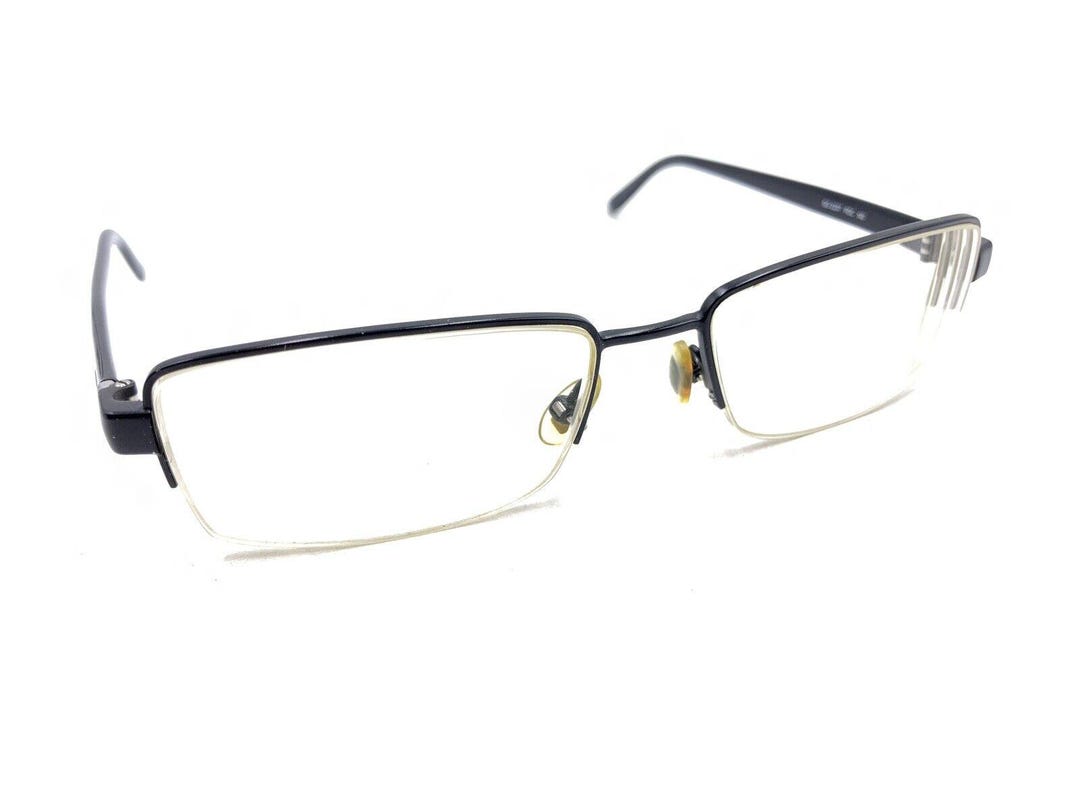 Gucci GG 2237 PDC Black Half Rim Eyeglasses Frames 54-17 140 Italy