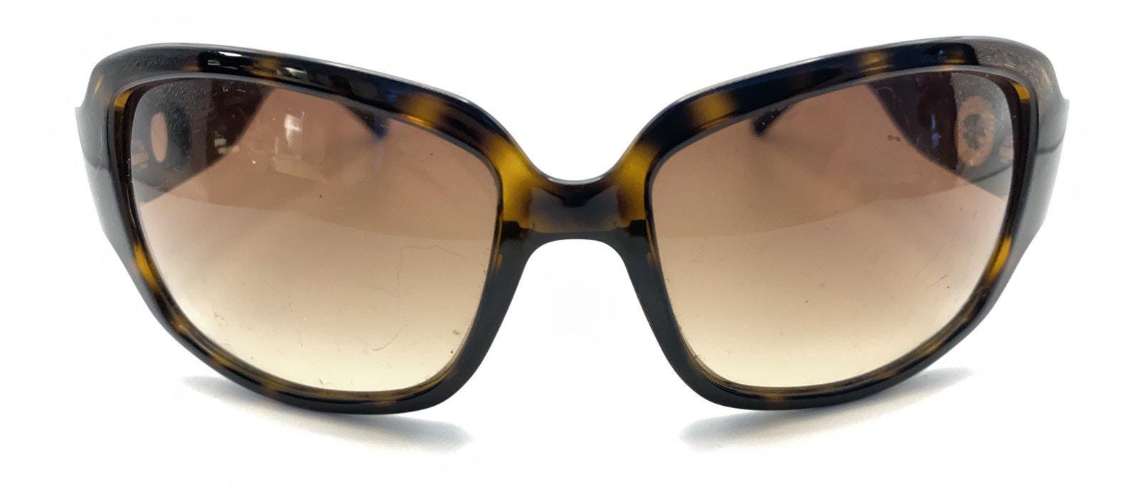 Coach Piper S611 Brown Tortoise Square Sunglasses Brown Lens  display picture 1