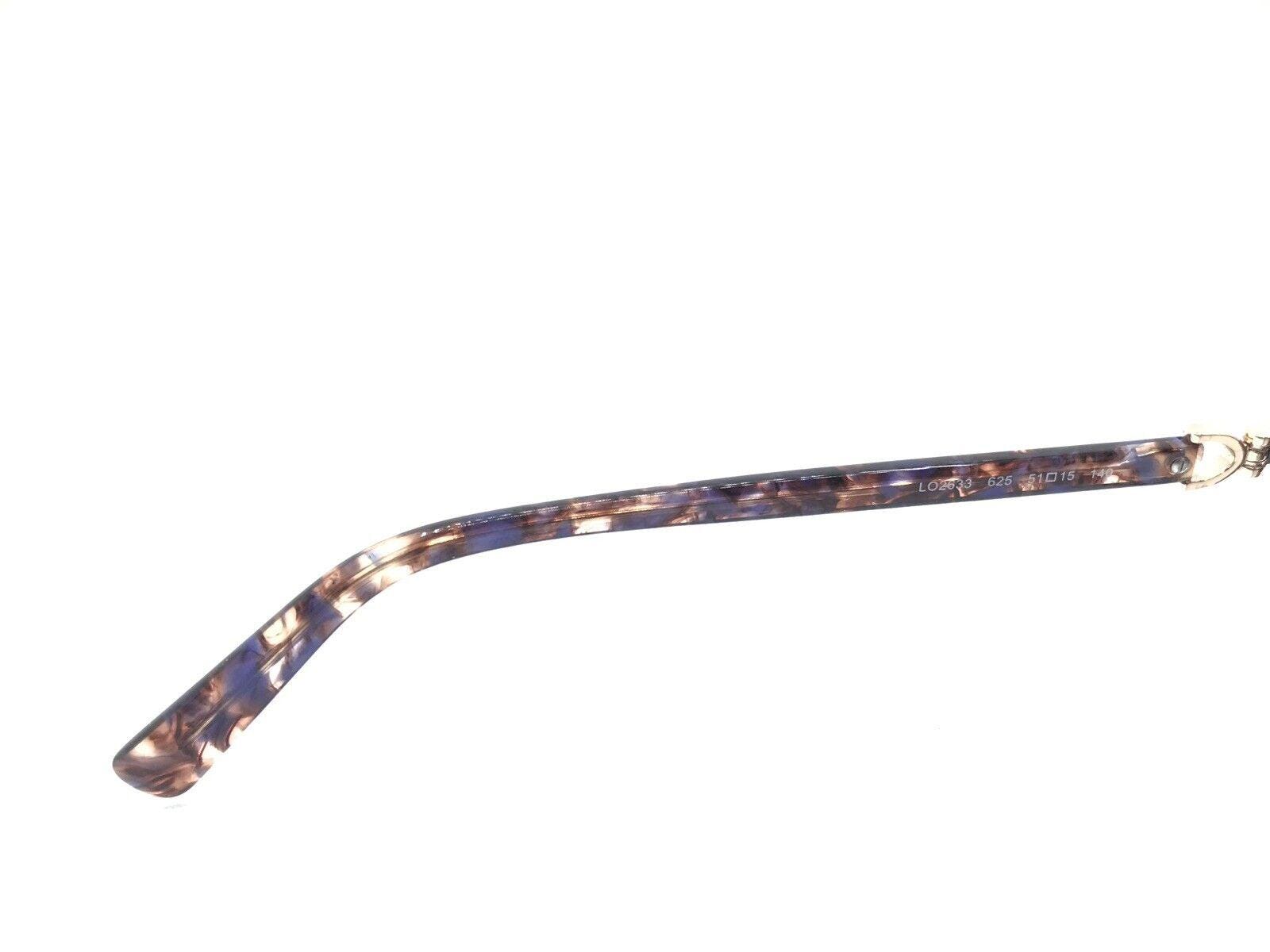 Longchamp LO2633 625 Tortoise Brown Blue Gold Eyeglasses 