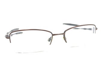 Oakley Sculpt 4.0 Toast Brown Half Rim Eyeglasses Frames 52-18 142 Men Women