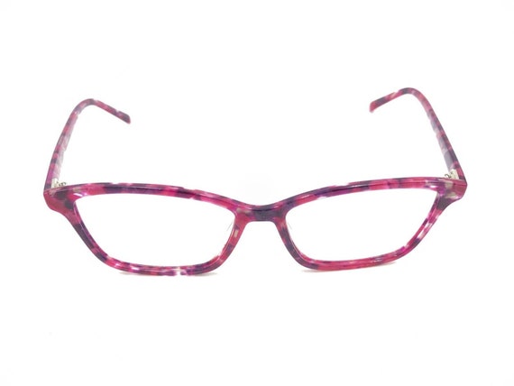 Modo 6602 PNKMB Pink Marble Rectangle Eyeglasses … - image 2