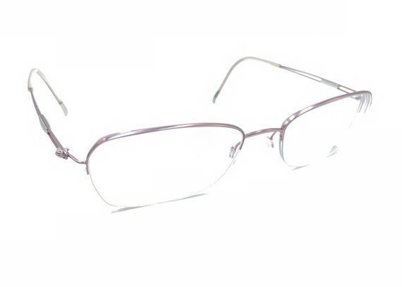 Silhouette Eyeglasses 4337 40 6055 Blue Half Rim Metal Frame Austria 52[]17  135