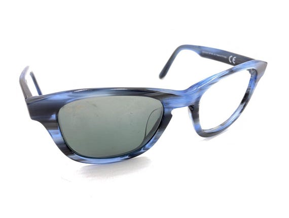 Maui Jim Kaa Point MJ713-03E Blue Black Square Sunglasses 