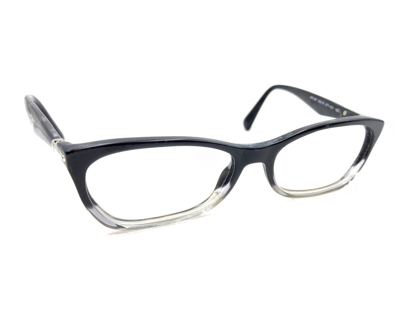Prada VPR 15P ZYY-1O1 Black Clear Fade Cat Eye Eyeglasses 