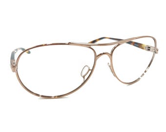 Oakley Feedback OO4079-01 Rose Gold Brown Aviator Sunglasses Frames 59-13 135