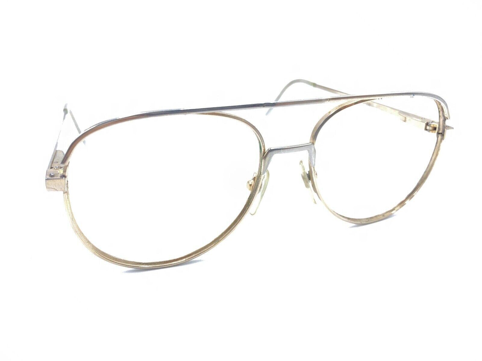 American Optical AO Vintage Z87 EX530 Gold Aviator Eyeglasses