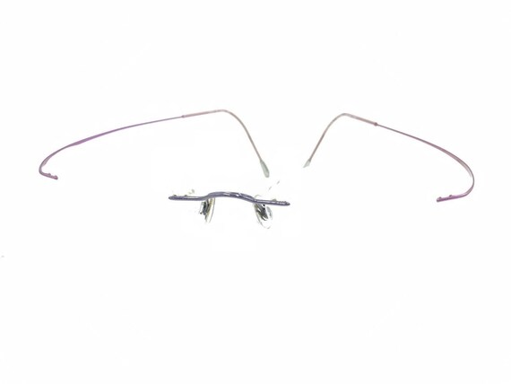 Silhouette 5515 70 3540 Titanium Purple Rimless E… - image 8