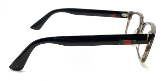 Gucci GG Black Clear Gray Rectangle Eyeglasses Fr… - image 5