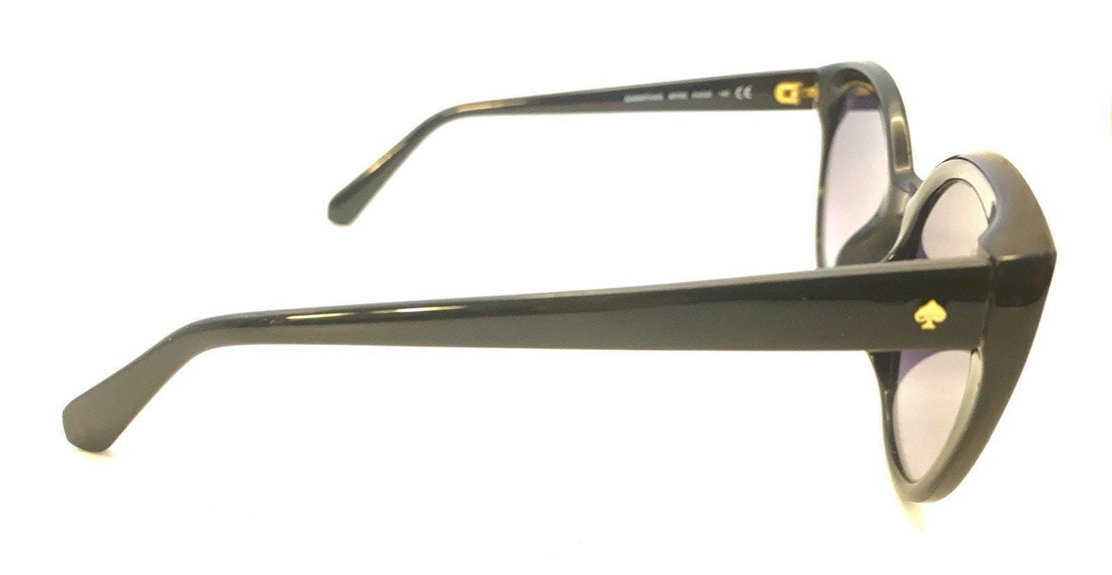 Kate Spade Samantha/s 8079O‎ Black Round Cat Eye Gray Sunglasses 54-20 140 Kate Spade Jahnam Cat Eye Sunglasses Gold Black Glitter Gray  main image 2