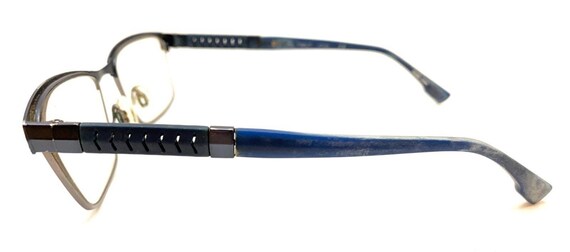 Flexon Latitude E1110 412 Blue Rectangle Eyeglass… - image 7