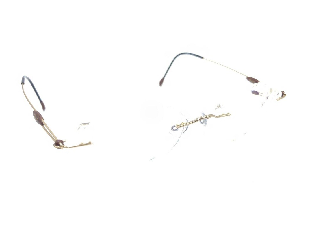 Silhouette M7374 /20 V 6059 19mm Frames Rim Less Eyeglasses Gold Brown Silhouette M7374 20 V6059 Titanium Gold Brown Rimless  main image 4