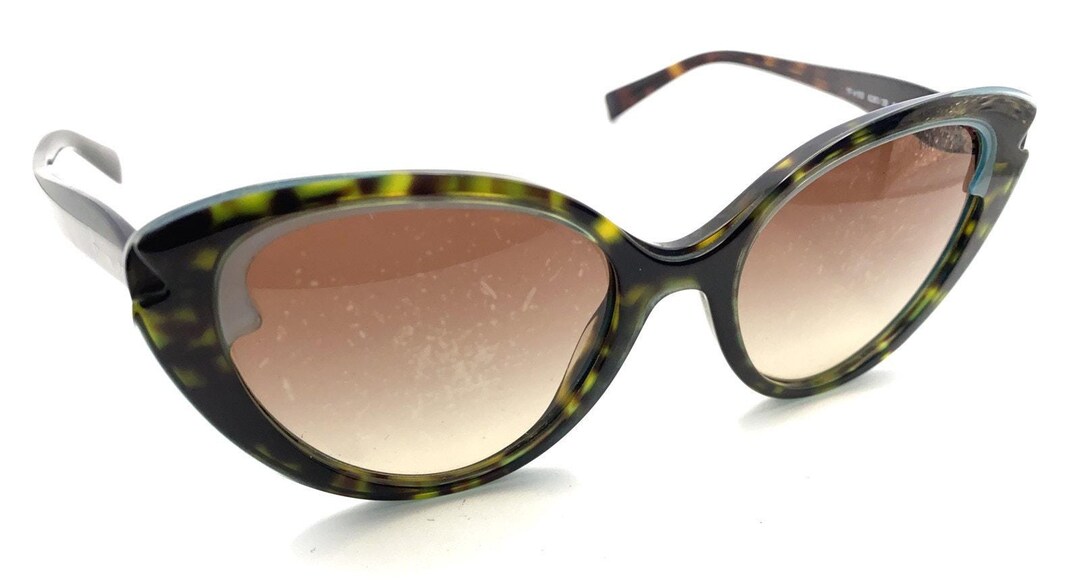 Tiffany & Co TF4163 Cat Eye Sunglasses Tortoise Blue Italy display picture 3