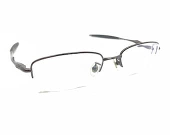 Oakley Sculpt 2.1 Pewter Brown Half Rim Eyeglasses Frames 52-18 142 Men Women