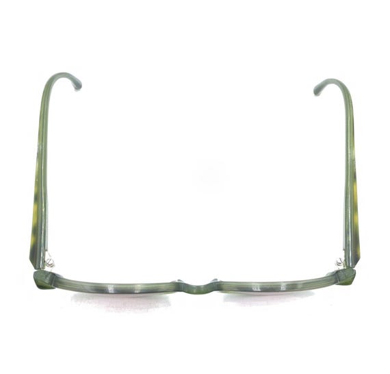 Face A Face Translucent Green Oval Eyeglasses Fra… - image 3