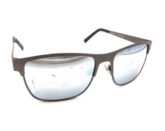 Dockers OL 1121 Matte Gray Square Sunglasses Gray Lens 140 Polarized Designer