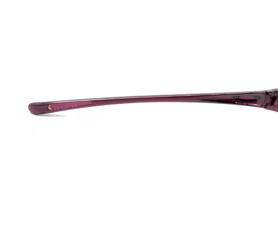 Oakley Translucent Purple Rectangle Wrap Sunglass… - image 10